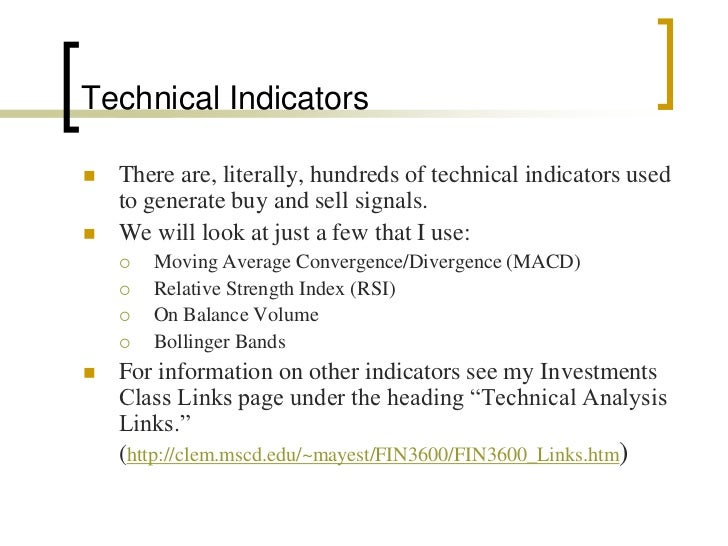 Bollinger bands indicator ppt