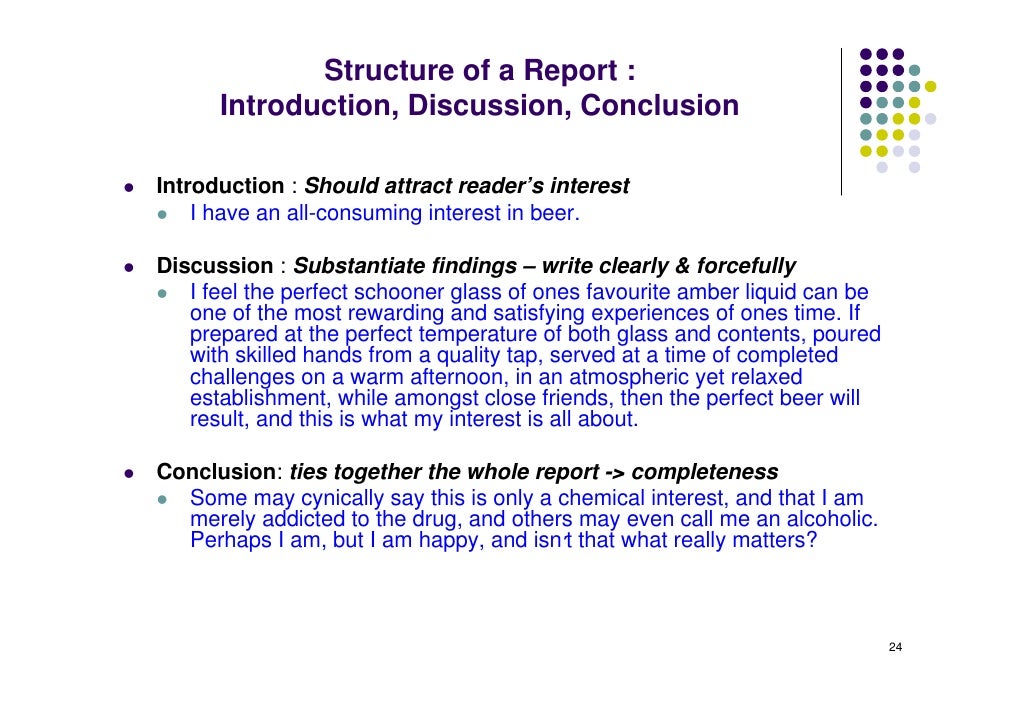 How To Write Conclusion For Report