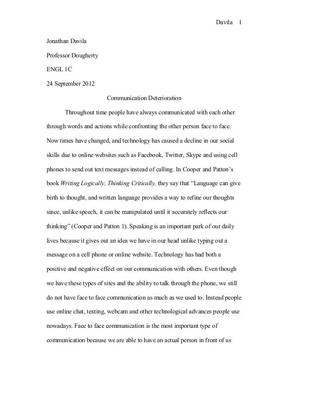 Essay about technology affect our life