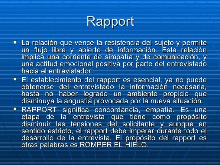 Tecnicas De Entrevista