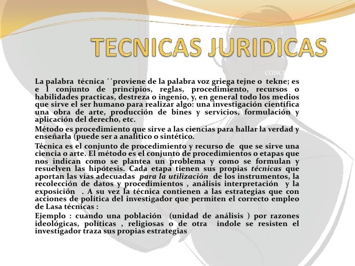 Tecnicas juridicas