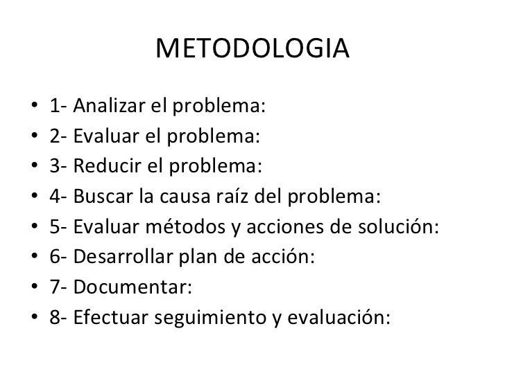 Tecnicas para la resolucion de problemas