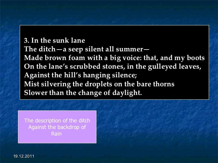 Ted Hughes november Ted Hughes november