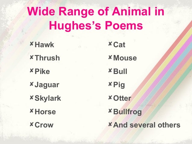 Ted Hughes animals Ted Hughes animals
