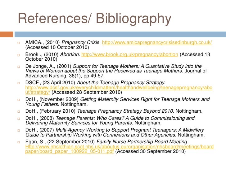 Teen Pregnancy how to write a dissertation