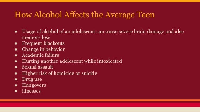 Teen Alcohol Usage 85