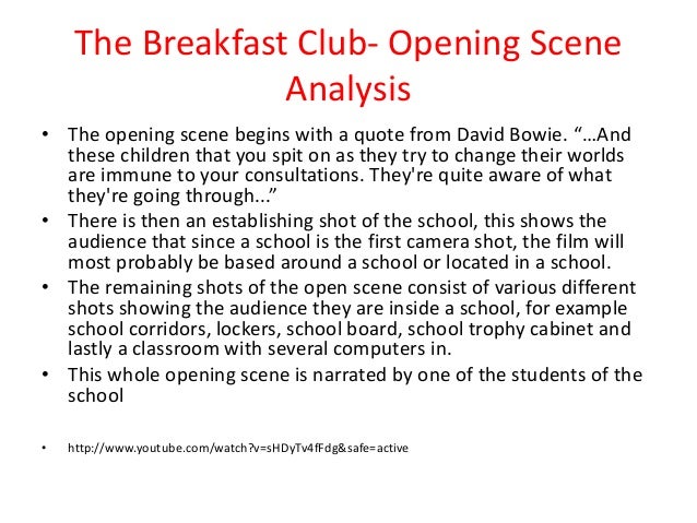 breakfast club character analysis essay The breakfast club, a film directed by john hughes, describes the events that happen during a group of five teenagers saturday detention each character. breakfast club character analysis essay The breakfast club, a film directed by john hughes, describes the events that happen during a group of five teenagers saturday detention each character.