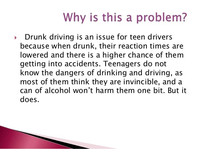 Persuasive essay drunk driving