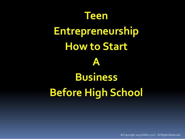 How To Start A Teen Business 86