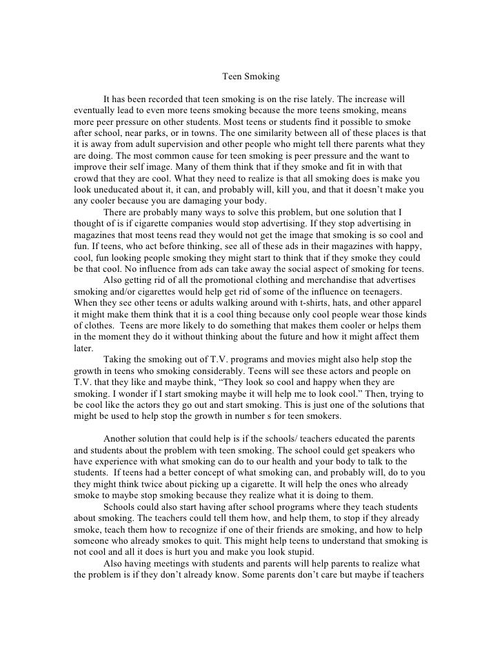 arguments essay about smoking
