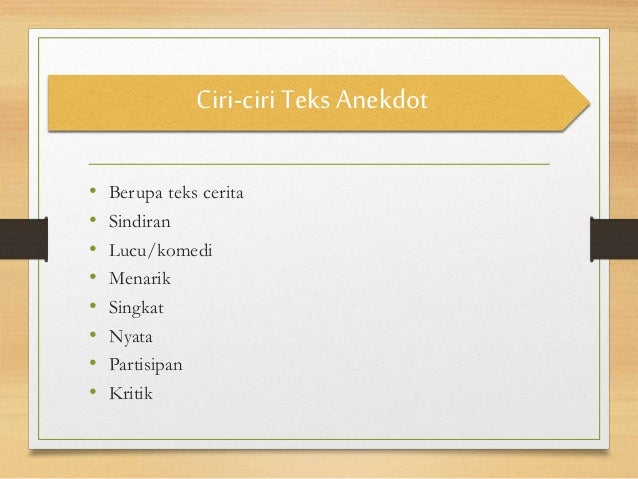 Teks anekdot (Bahasa Indonesia) Citra Pramita