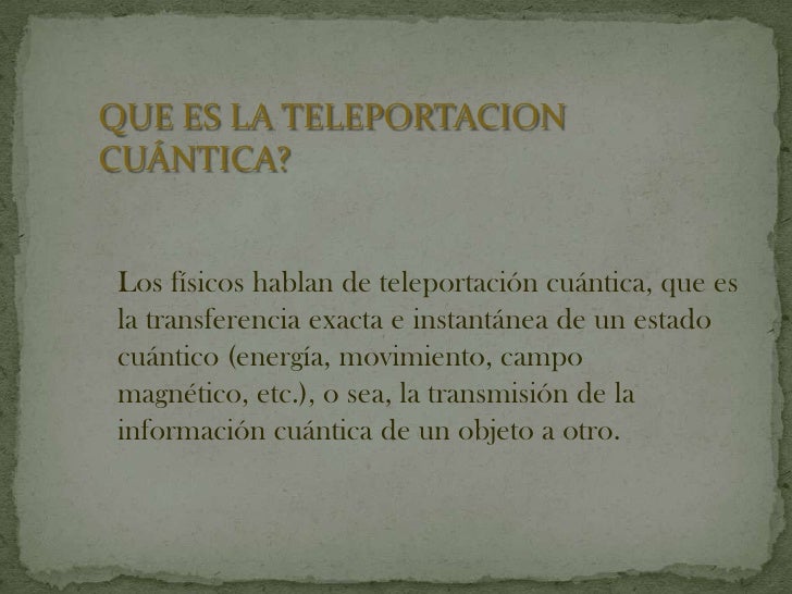 Resultado de imagen para teletransportacion cuantica