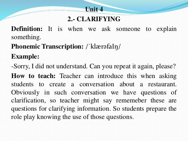 monitor and clarify definition monitor and clarify definition