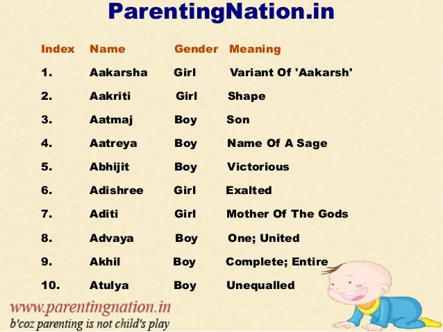 Telugu Baby Names With Meanings