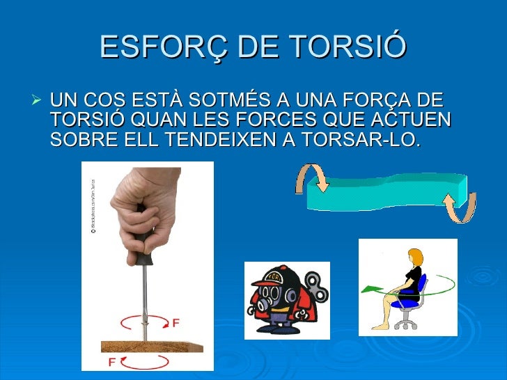 Resultat d'imatges de esforç de torsió