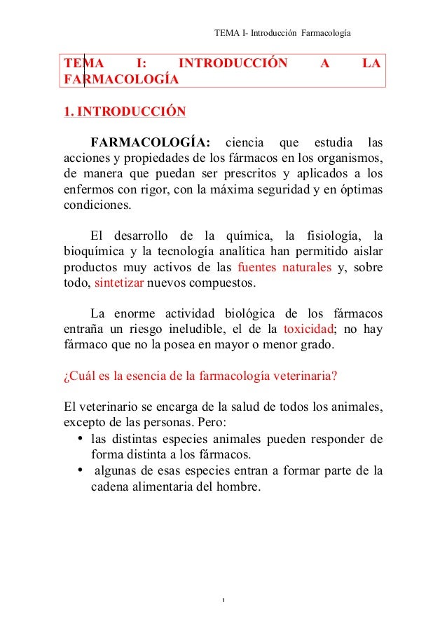 Tema 1. introduccio, historia, conceptos, nuevos fármacos Tema 1. introduccio, historia, conceptos, nuevos fármacos