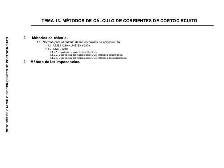 CALCULO CORRIENTE CORTOCIRCUITO calculo corriente cortocircuito: