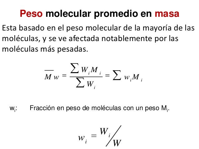 Peso Molecular Promedio De Una Mezcla es.slideshare.net