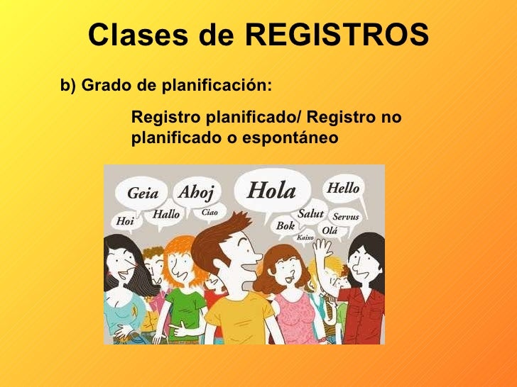 Resultado de imagen de CLASES DE REGISTROS B