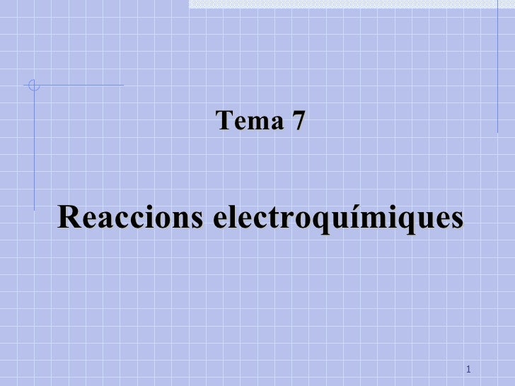 Tema 7 Redox 2 batx Tema 7 Redox 2 batx