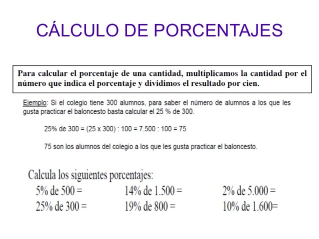 como calcular porcentaje de prestamos