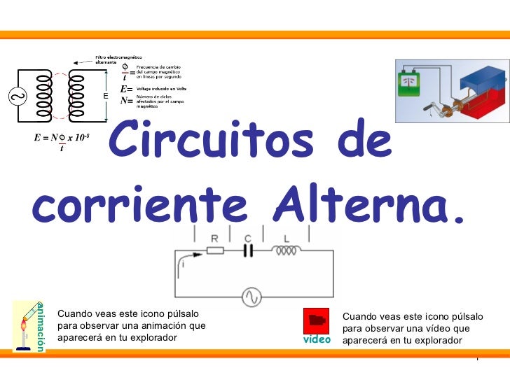 ELECTRICIDAD CORRIENTE ALTERNA electricidad corriente alterna: