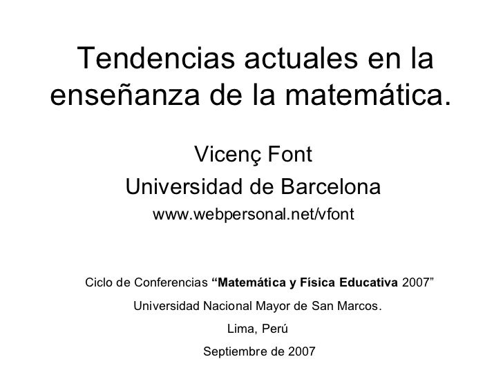 ENSENANZA DE MATEMATICA ensenanza de matematica: