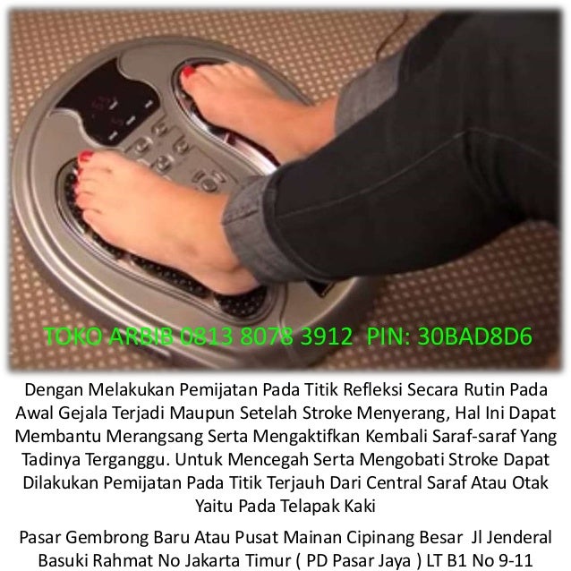 TOKO ARBIB 0813 8078 3912 PIN: 30BAD8D6
Dengan Melakukan Pemijatan Pada Titik Refleksi Secara Rutin Pada
Awal Gejala Ter...