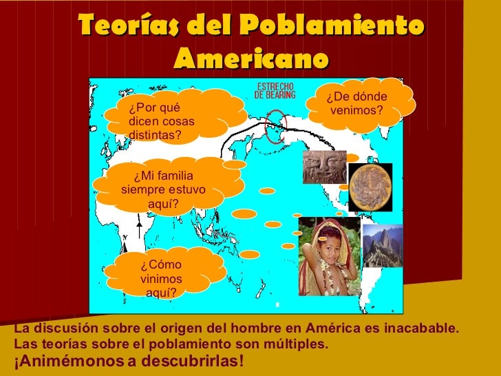 Teorías del Poblamiento de América