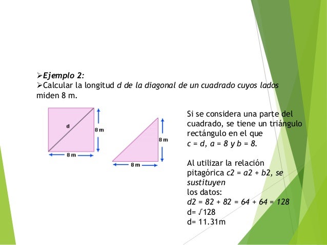 Como Calcular El Lado De Un Cuadrado Sabiendo La Diagonal
