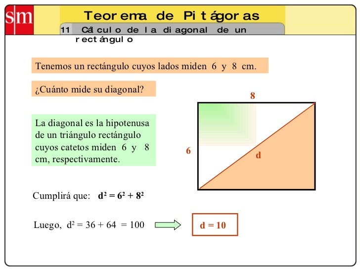 Cómo Calcular La Diagonal De Un Rectángulo