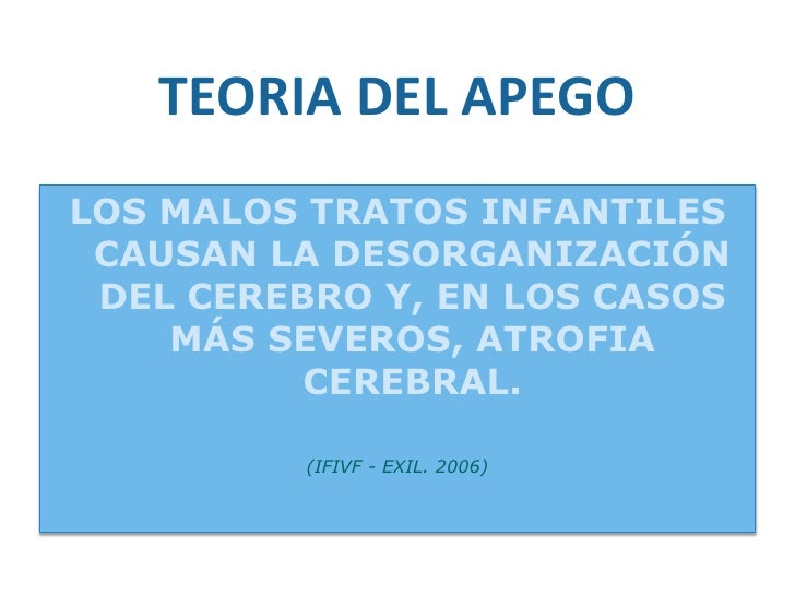 Teoria del apego