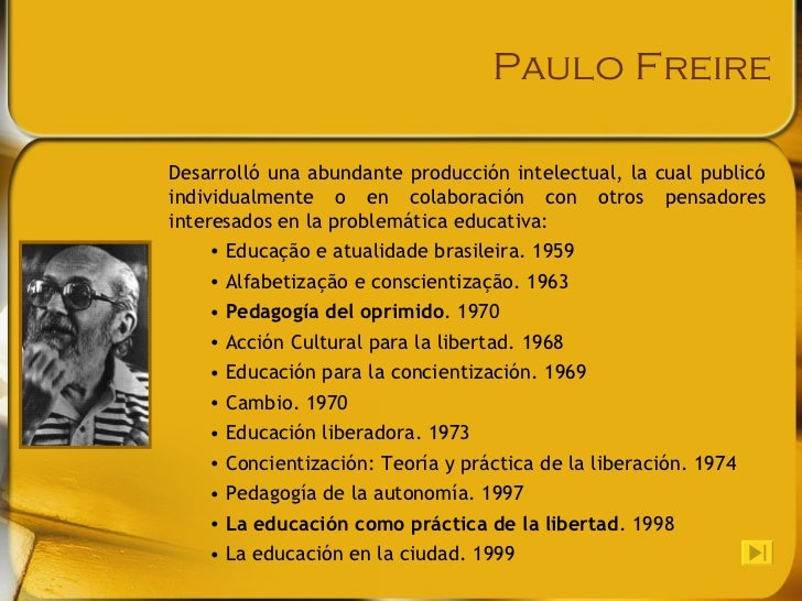 Teoria de la liberacion paulo freire