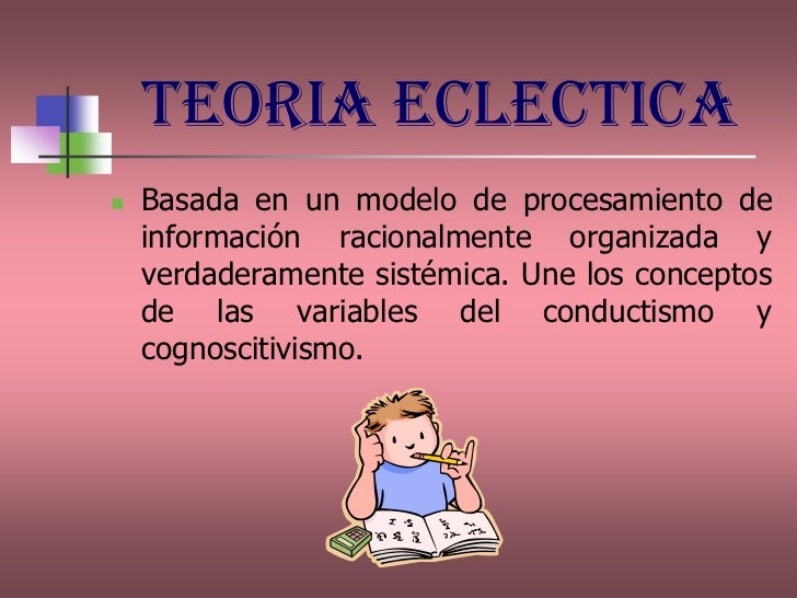 Teoría ecléctica: Una visión integradora_teoria_online Teoria realista_teoria_online