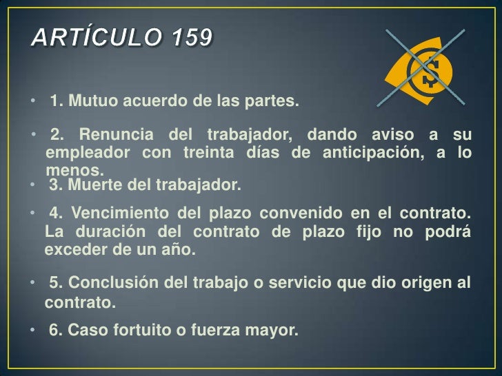 Termino de contrato de trabajo
