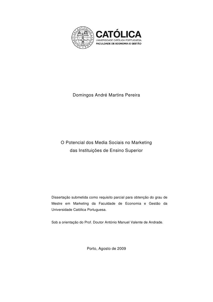 Tese de mestrado financas