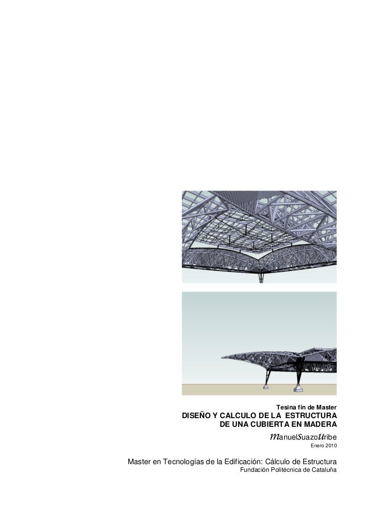 Diseño de una cubierta de madera