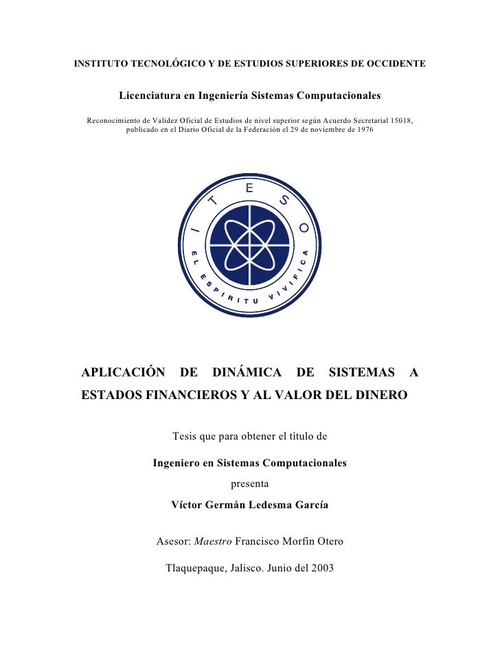 INGENIERIA VALOR TESIS ingenieria valor tesis: