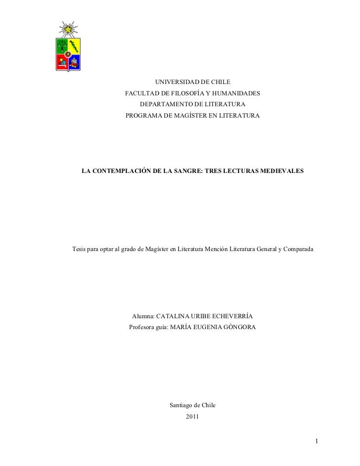 UNIVERSIDAD DE CHILE MAGISTER universidad de chile magister: