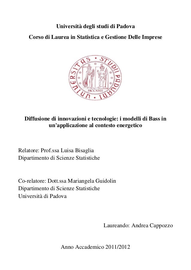 Esempio Tesi Di Laurea Triennale Statistica