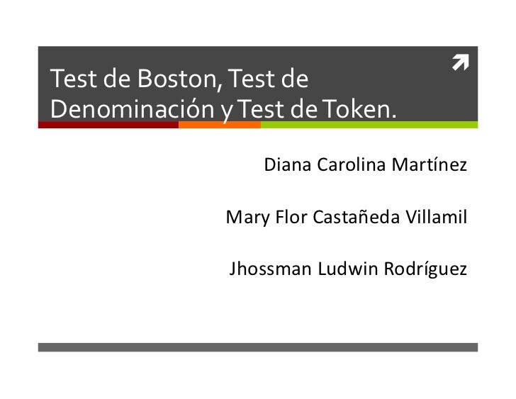 TEST DE VOCABULARIO DE BOSTON test de vocabulario de boston: