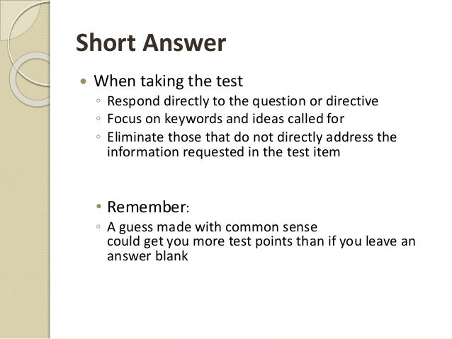 answering essay and short answer exam questions answering essay and short answer exam questions