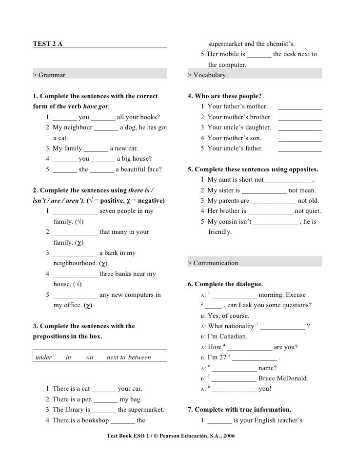 sky 2 test book
