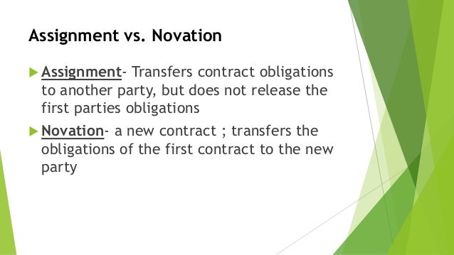 What is assignment of contract