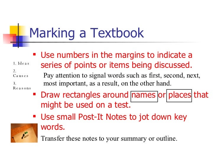 Textbook Highlighting and Marking