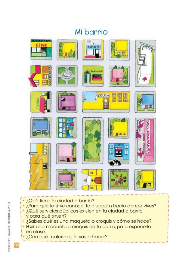 170 
DISTRIBUCIÓN GRATUITA - PROHIBIDA LA VENTA 
Mi barrio 
t¿Qué tiene la ciudad o barrio? 
t¿Para qué te sirve conocer l...