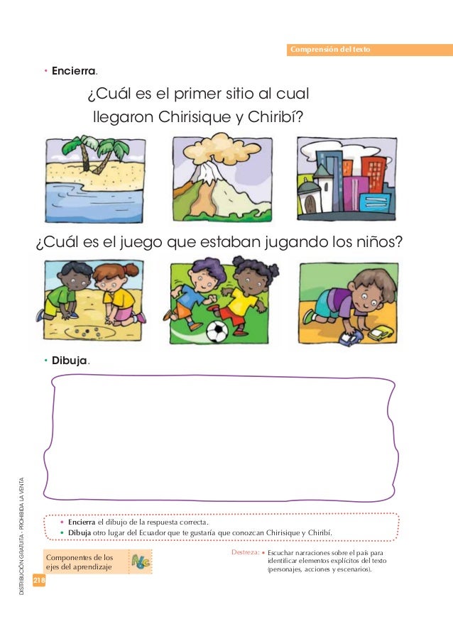 Texto primer año de EGB