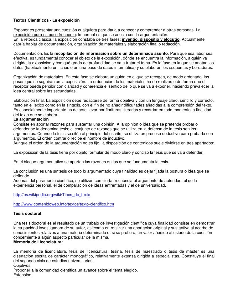 Textos científicos, jurídicos y administrativos Textos científicos, jurídicos y administrativos