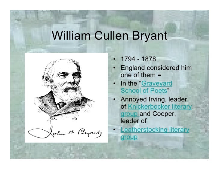 William Cullen Bryant thanatopsis pdf William Cullen Bryant thanatopsis pdf