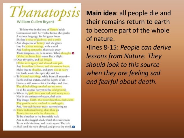 tone of thanatopsis Start studying thanatopsis learn vocabulary, terms, and more with flashcards, games, and other study tools. tone of thanatopsis Start studying thanatopsis learn vocabulary, terms, and more with flashcards, games, and other study tools.